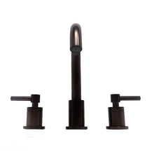 Load image into Gallery viewer, Bellaterra Home Bathroom Faucets Oil Rubbed Bronze $184.00 Bellaterra Home Faenza Double Handle Brush Widespread Bathroom Faucet with Drain Assembly