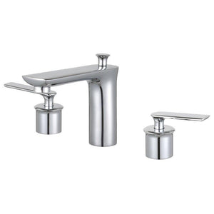 Bellaterra Home Bathroom Faucets Polished Chrome $206.00 Bellaterra Home Modica Double Handle Widespread Bathroom Faucet with Drain Assembly