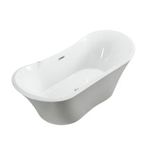 Load image into Gallery viewer, Bellaterra Home Bathtub BellaTerra Home Ancona 71 inch Freestanding Bathtub in Glossy White