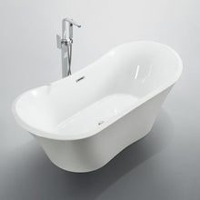 Load image into Gallery viewer, Bellaterra Home Bathtub BellaTerra Home Ancona 71 inch Freestanding Bathtub in Glossy White