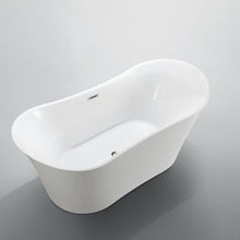 Load image into Gallery viewer, Bellaterra Home Bathtub BellaTerra Home Bergamo 67 inch Freestanding Bathtub in Glossy White