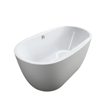 Load image into Gallery viewer, Bellaterra Home Bathtub BellaTerra Home Genoa 59 inch Freestanding Bathtub in Glossy White