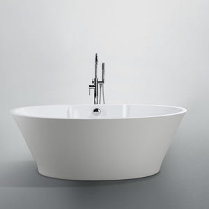 Bellaterra Home Bathtub BellaTerra Home Lecce 67 inch Freestanding Bathtub in Glossy White