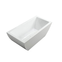 Load image into Gallery viewer, Bellaterra Home Bathtub BellaTerra Home Livorno 59 inch Freestanding Bathtub in Glossy White