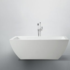 Bellaterra Home Bathtub BellaTerra Home Livorno 59 inch Freestanding Bathtub in Glossy White