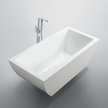 Load image into Gallery viewer, Bellaterra Home Bathtub BellaTerra Home Livorno 59 inch Freestanding Bathtub in Glossy White