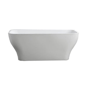 Bellaterra Home Bathtub BellaTerra Home Novara 59 inch Freestanding Bathtub in Glossy White