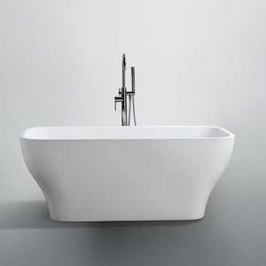 Bellaterra Home Bathtub BellaTerra Home Novara 59 inch Freestanding Bathtub in Glossy White