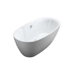 Bellaterra Home Bathtub BellaTerra Home Pisa 63 inch Freestanding Bathtub in Glossy White