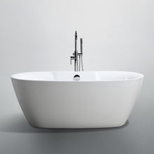 Load image into Gallery viewer, Bellaterra Home Bathtub BellaTerra Home Pisa 63 inch Freestanding Bathtub in Glossy White