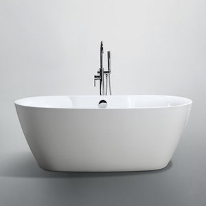 Bellaterra Home Bathtub BellaTerra Home Pisa 63 inch Freestanding Bathtub in Glossy White