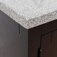 Load image into Gallery viewer, Bellaterra Home Vanity BellaTerra 37&quot; Single vanity in Brown Ash finish with Gray granite top and oval sink - Left doors/Left sink 400100-37L-BA-GYO