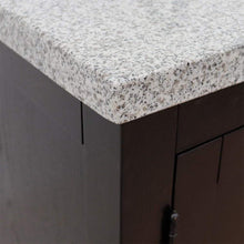 Load image into Gallery viewer, Bellaterra Home Vanity BellaTerra 37&quot; Single vanity in Brown Ash finish with Gray granite top and rectangle sink - Left doors/Left sink 400100-37L-BA-GYR