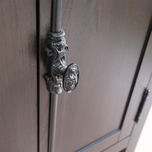 Load image into Gallery viewer, Bellaterra Home Vanity BellaTerra 37&quot; Single vanity in Brown Ash finish with White Carrara top and oval sink - Left doors/Left sink 400100-37L-BA-WMO