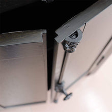 Load image into Gallery viewer, Bellaterra Home Vanity BellaTerra 37&quot; Single vanity in Brown Ash finish with White Carrara top and rectangle sink - Left doors/Left sink 400100-37L-BA-WMR