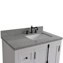 Load image into Gallery viewer, Bellaterra Home Vanity BellaTerra 37&quot; Single vanity in Glacier Ash finish with Gray granite top and rectangle sink - Right doors/Right sink 400100-37R-GA-GYR
