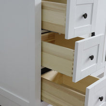 Load image into Gallery viewer, Bellaterra Home Vanity BellaTerra 37&quot; Single vanity in Glacier Ash finish with White quartz top and oval sink - Right doors/Right sink 400100-37R-GA-WEO