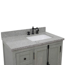Load image into Gallery viewer, Bellaterra Home Vanity BellaTerra 37&quot; Single vanity in Gray Ash finish with Gray granite top and rectangle sink - Right doors/Right sink 400100-37R-GYA-GYR