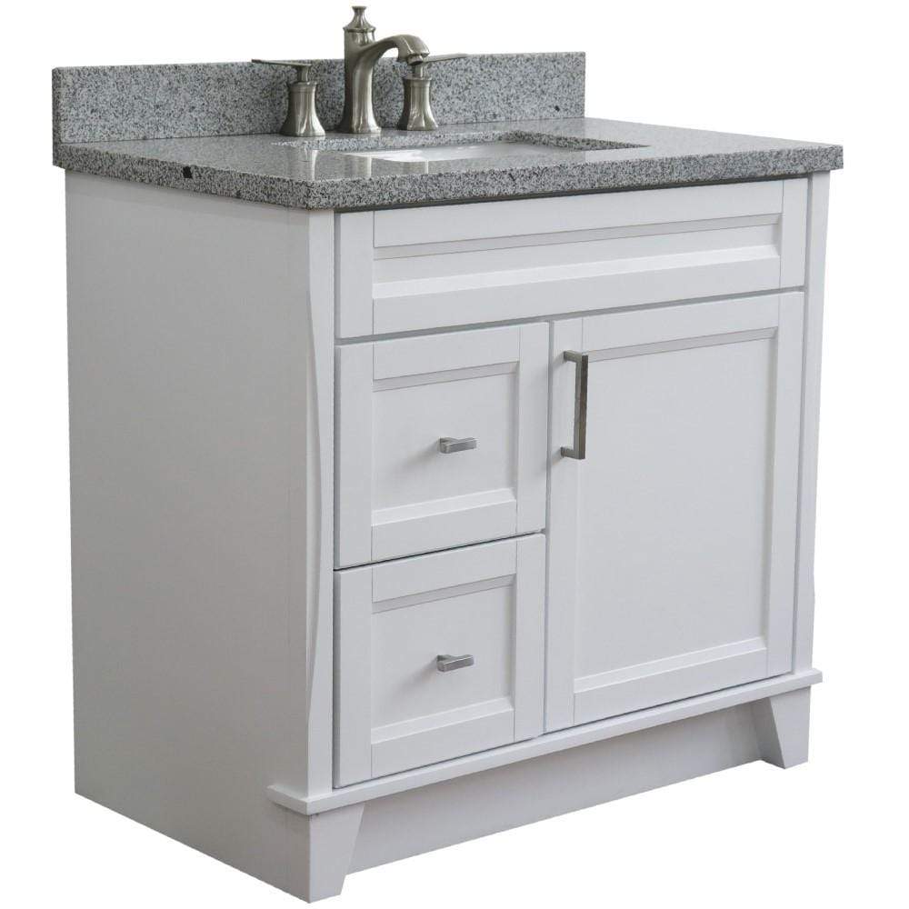 Bellaterra Home Vanity BellaTerra 400700-37R-WH-GYRC 37