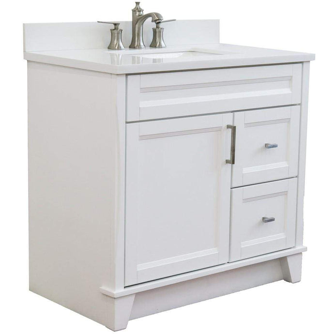 Bellaterra Home Vanity BellaTerra 400700-37R-WH-WERDC 37