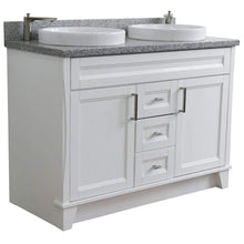 Load image into Gallery viewer, Bellaterra Home Vanity BellaTerra 400700-49D-WH-GYRD 48&quot; Double sink vanity in White finish with Gray granite and round sink