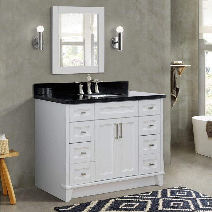 Bellaterra Home Vanity BellaTerra 400700-49S-WH-BGR 49