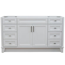 Load image into Gallery viewer, Bellaterra Home Vanity BellaTerra 400700-60S-WH 60&quot; Single sink vanity in White finish- cabinet only
