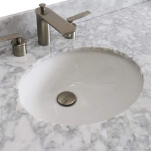Load image into Gallery viewer, Bellaterra Home Vanity BellaTerra 400700-61D-DG-WMO 61&quot; Double sink vanity in Dark Gray finish and White carrara marble and oval sink