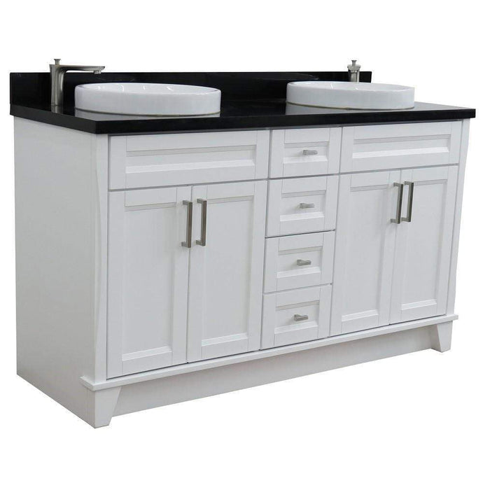 Bellaterra Home Vanity BellaTerra 400700-61D-WH-BGRD 61