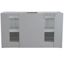 Load image into Gallery viewer, Bellaterra Home Vanity BellaTerra 400700-61D-WH-WMO 61&quot; Double sink vanity in White finish and White carrara marble and oval sink