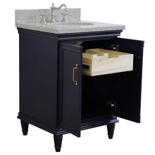 Load image into Gallery viewer, Bellaterra Home Vanity BellaTerra 400800-25-BU-GYO 25&quot; Single vanity in Blue finish with Gray granite and oval sink