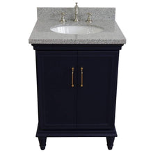 Load image into Gallery viewer, Bellaterra Home Vanity BellaTerra 400800-25-BU-GYO 25&quot; Single vanity in Blue finish with Gray granite and oval sink