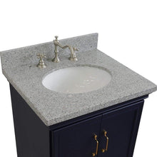 Load image into Gallery viewer, Bellaterra Home Vanity BellaTerra 400800-25-BU-GYO 25&quot; Single vanity in Blue finish with Gray granite and oval sink