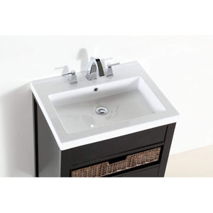 Bellaterra Home Vanity BellaTerra Home 24 in. Single sink vanity 500823A-24