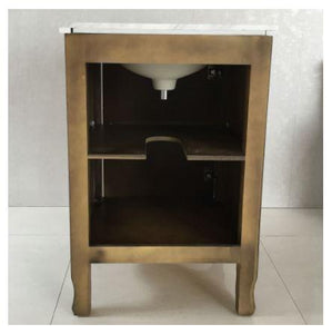 Bellaterra Home Vanity BellaTerra Home 24 in Single Sink Vanity-Manufactured Wood-Sable Walnut 9010-24-SW-JW