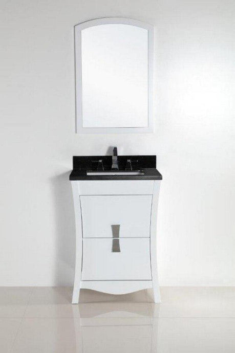 Bellaterra Home Vanity BellaTerra Home 24 in. Single sink vanity with Black Galaxy Top 500701-24-BG