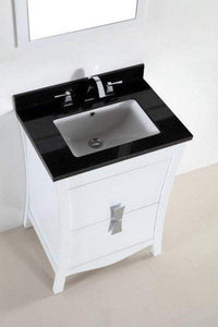 Bellaterra Home Vanity BellaTerra Home 24 in. Single sink vanity with Black Galaxy Top 500701-24-BG