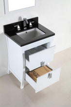 Load image into Gallery viewer, Bellaterra Home Vanity BellaTerra Home 24 in. Single sink vanity with Black Galaxy Top 500701-24-BG