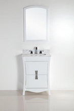 Load image into Gallery viewer, Bellaterra Home Vanity BellaTerra Home 24 in. Single sink vanity with White Carrara Top 500701-24-WC