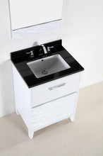 Load image into Gallery viewer, Bellaterra Home Vanity BellaTerra Home 24 in. Single sink vanity with White Carrara Top 500709-24-WC