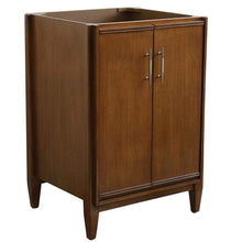 Load image into Gallery viewer, Bellaterra Home Vanity BellaTerra Home 24&quot; Single sink vanity in Walnut finish - cabinet only 400901-24-WA