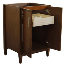 Load image into Gallery viewer, Bellaterra Home Vanity BellaTerra Home 24&quot; Single sink vanity in Walnut finish - cabinet only 400901-24-WA