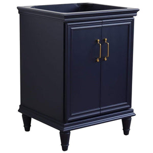 Buy 24" Blue Finish Single Vanity Cabinet Only