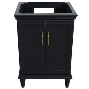 Bellaterra Home Vanity BellaTerra Home 24" Single vanity in Dark Gray finish- cabinet only 400800-24-DG