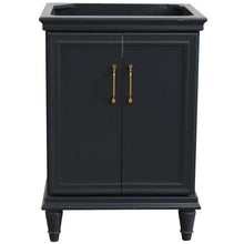 Load image into Gallery viewer, Bellaterra Home Vanity BellaTerra Home 24&quot; Single vanity in Dark Gray finish- cabinet only 400800-24-DG