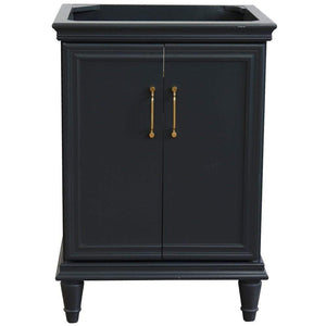 Bellaterra Home Vanity BellaTerra Home 24" Single vanity in Dark Gray finish- cabinet only 400800-24-DG