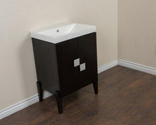 Load image into Gallery viewer, Bellaterra Home Vanity BellaTerra Home 25 in Single sink vanity-Wood-Black 804366-BL