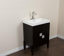 Load image into Gallery viewer, Bellaterra Home Vanity BellaTerra Home 25 in Single sink vanity-Wood-Black 804366-BL