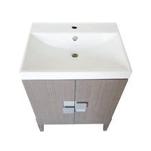 Load image into Gallery viewer, Bellaterra Home Vanity BellaTerra Home 25 in Single Sink Vanity-Wood-Gray 804366-GY