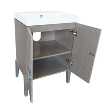 Load image into Gallery viewer, Bellaterra Home Vanity BellaTerra Home 25 in Single Sink Vanity-Wood-Gray 804366-GY